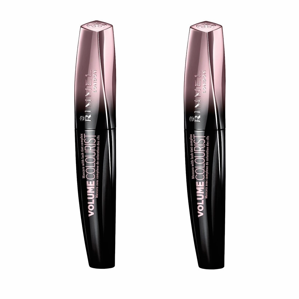 Pack of 2 Rimmel London Volume Colourist Mascara, Extreme Black 003