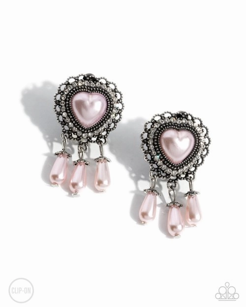 Paparazzi Earring ~ Sumptuous Story - Pink