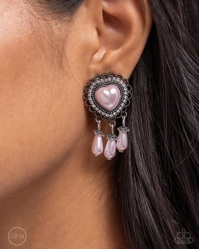 Paparazzi Earring ~ Sumptuous Story - Pink