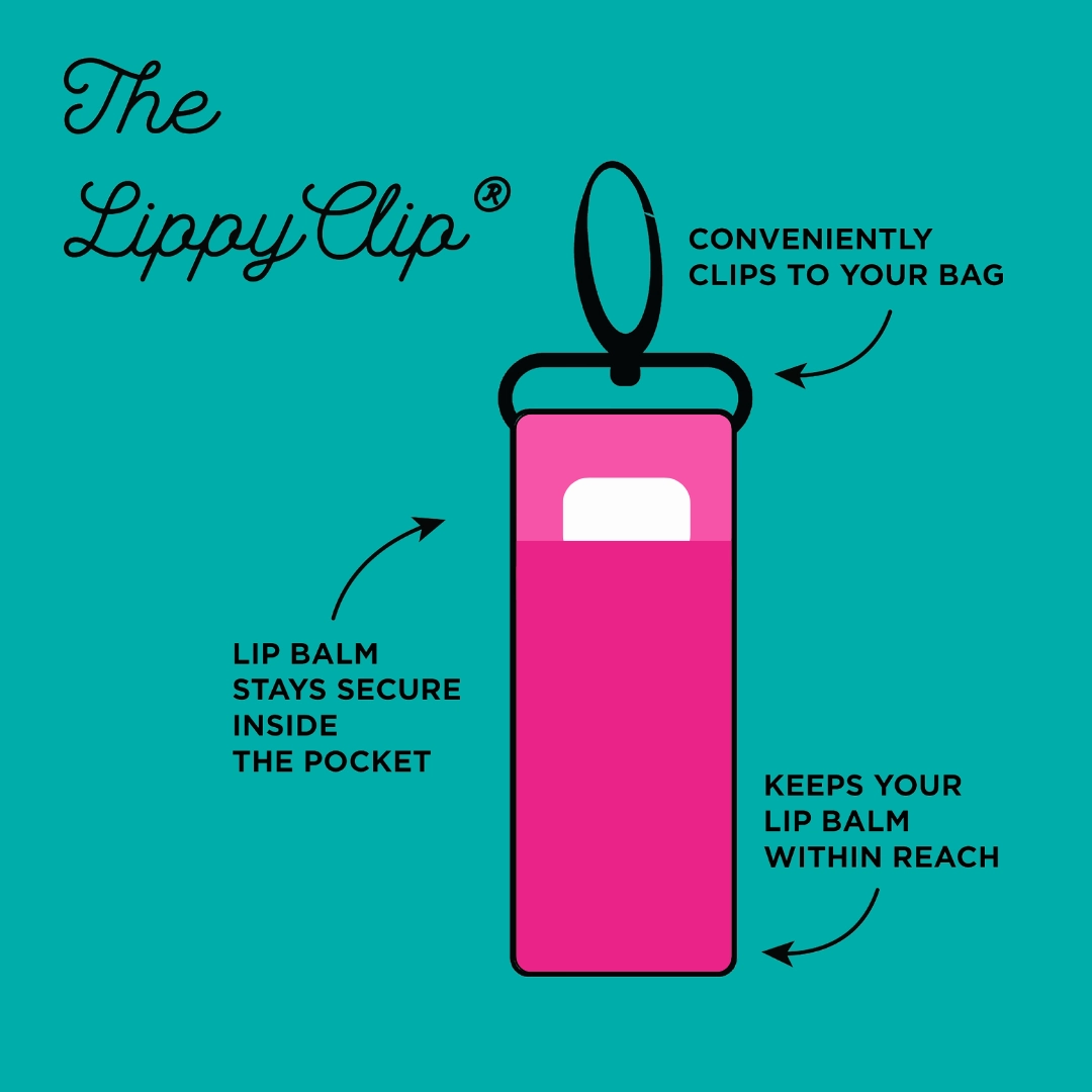 Pastel Gold Stripe LippyClip® Lip Balm Holder