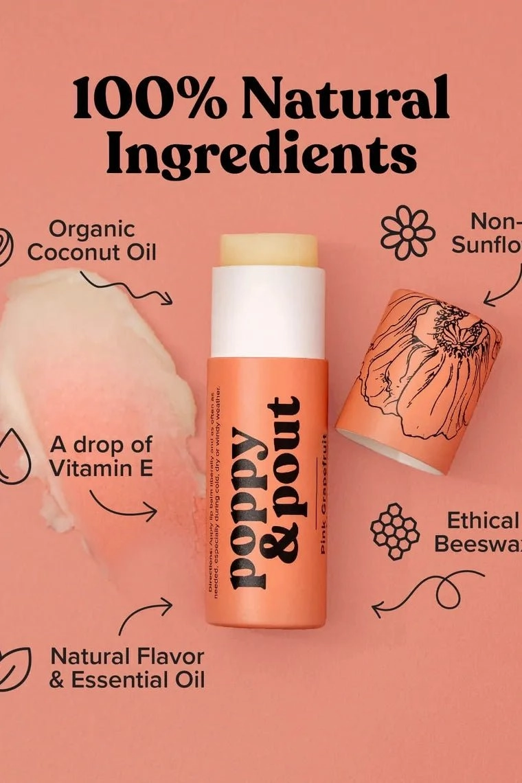 Pink Grapefruit Lip Balm