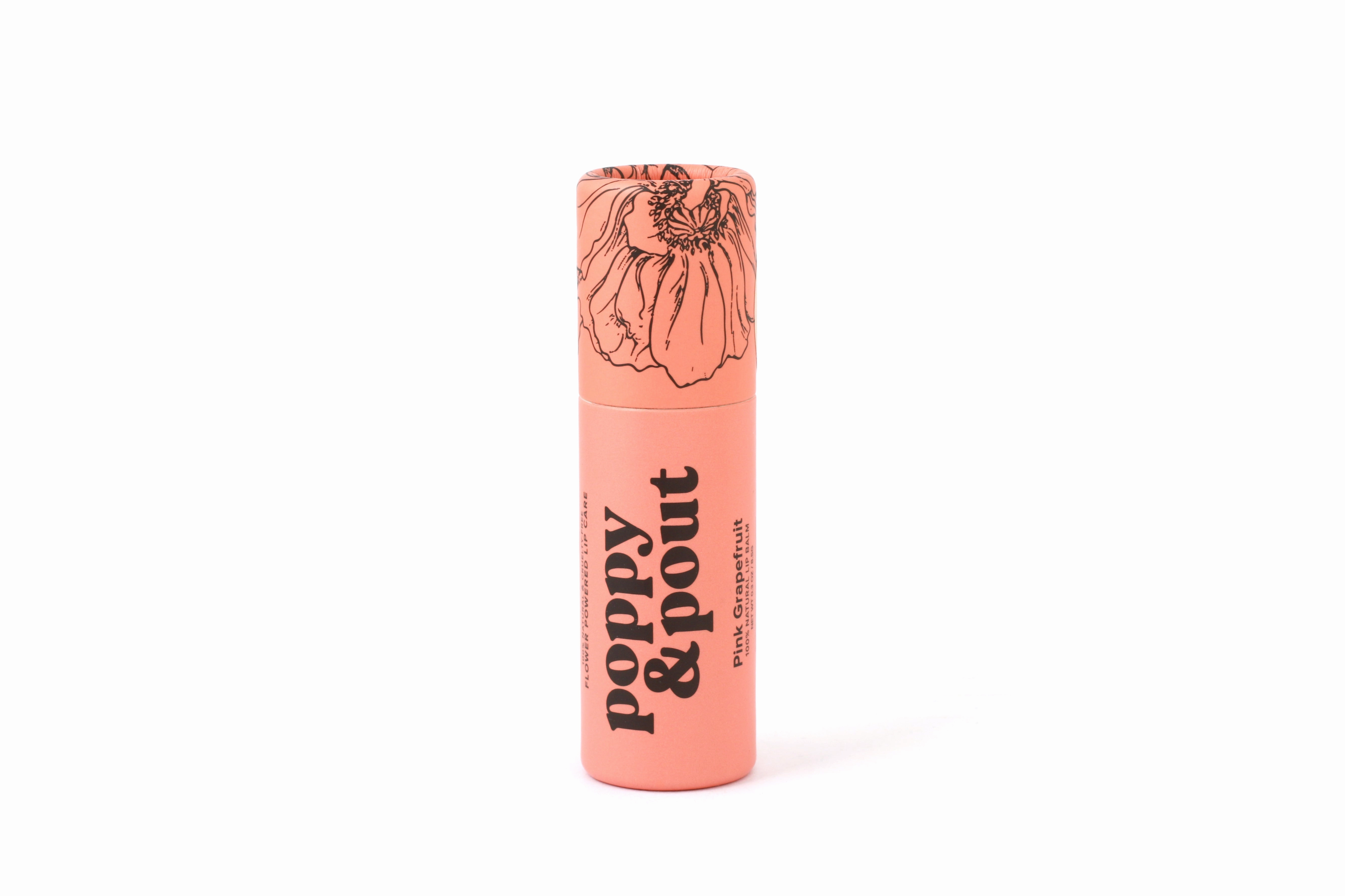 Pink Grapefruit Pout Lip Balm by Poppy and Pout