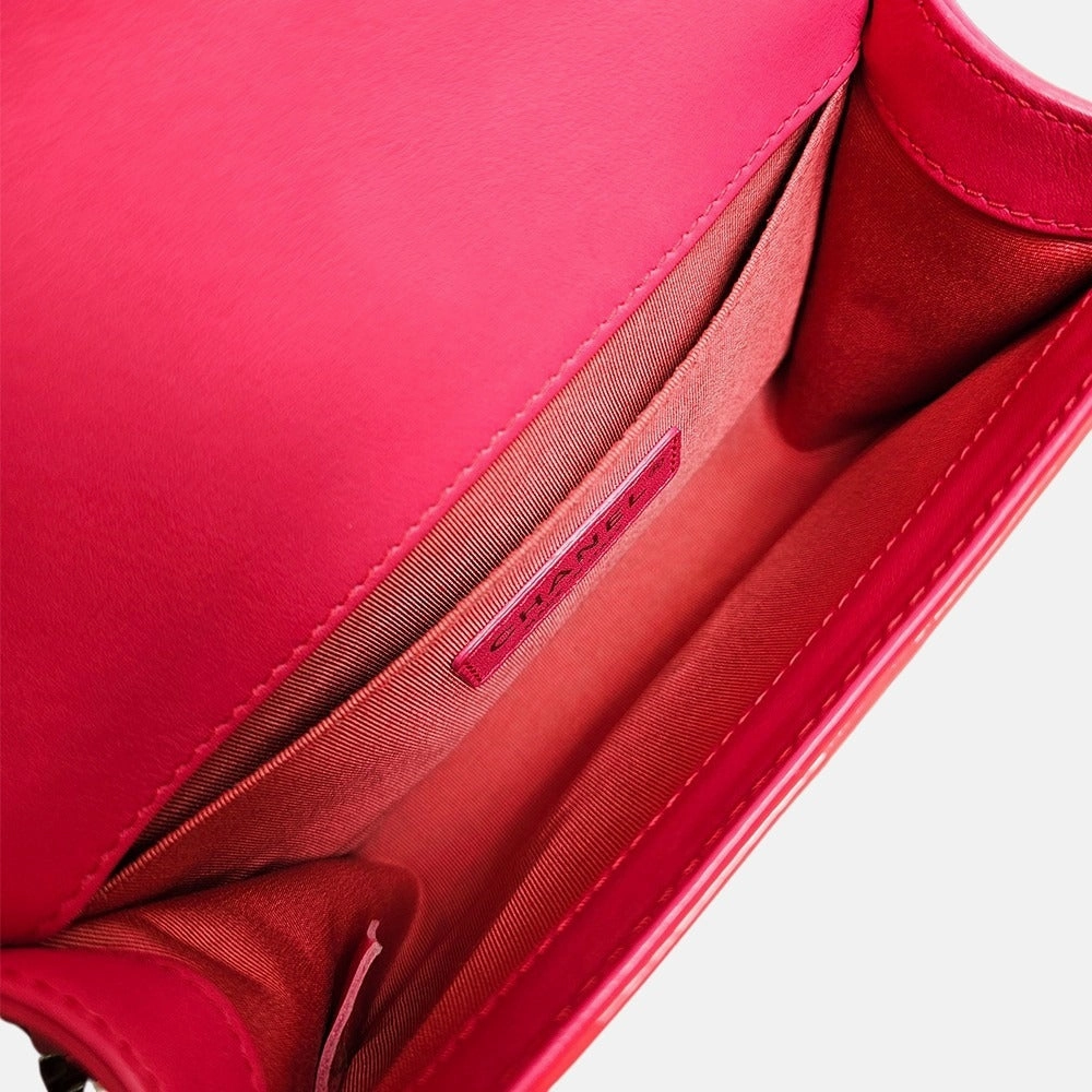 PINK/KORAL SMALL PATENT BOY