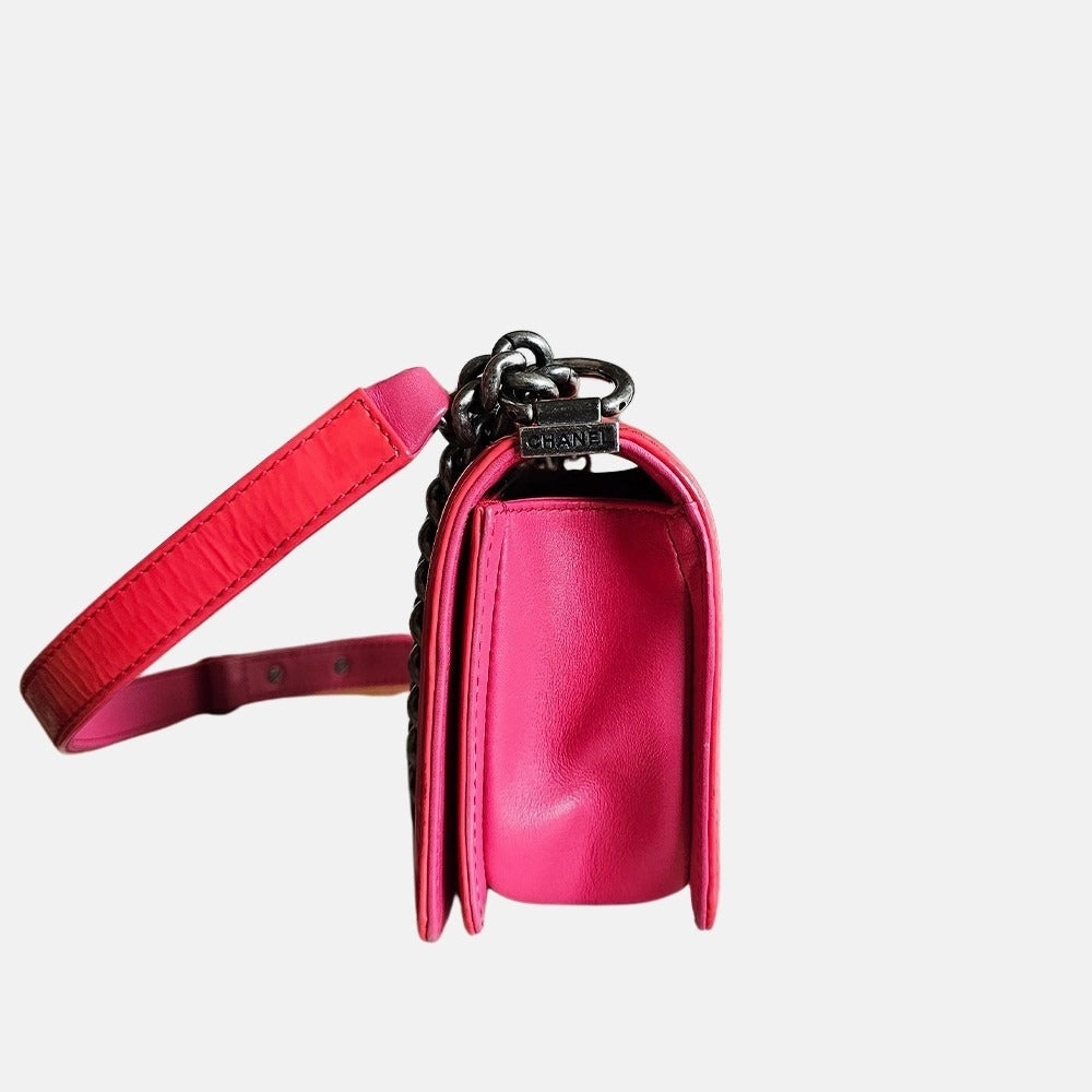 PINK/KORAL SMALL PATENT BOY
