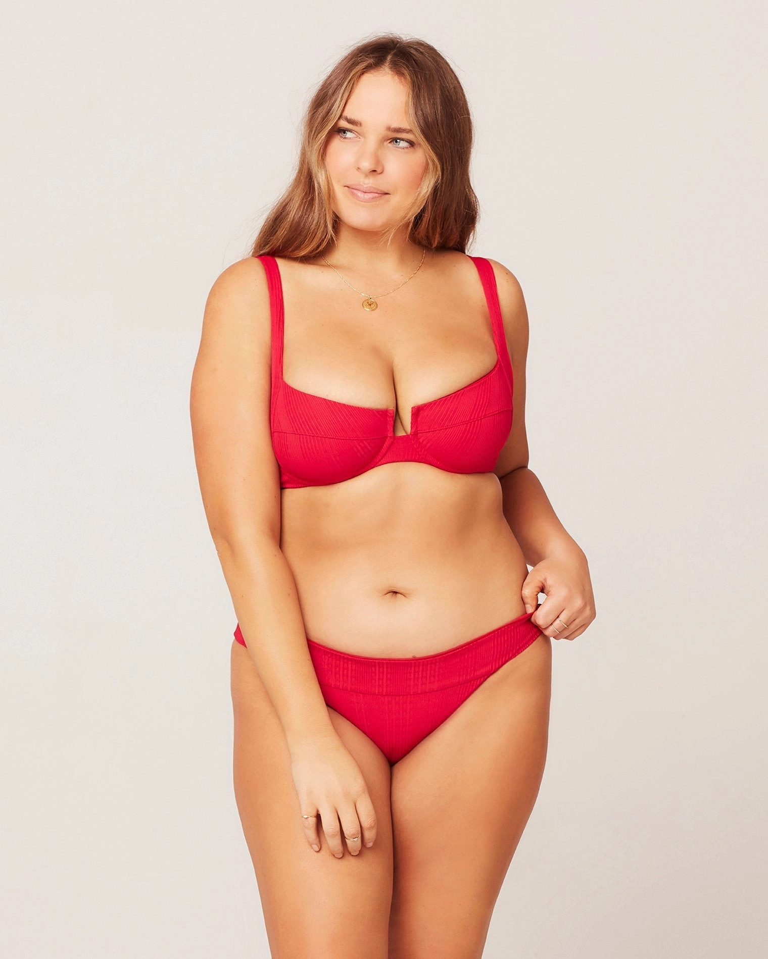 POINTELLE RIB VERONICA BIKINI BOTTOM