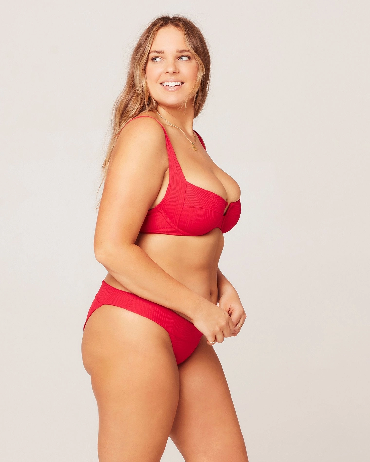 POINTELLE RIB VERONICA BIKINI BOTTOM