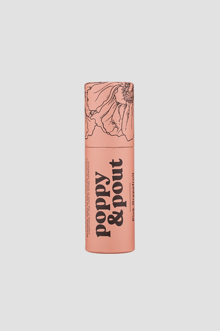 POPPY & POUT LIP BALM - PINK GRAPEFRUIT