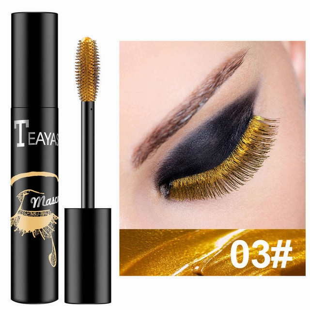 Professional 7 Colors Mascara Waterproof Fast Dry Eyelashes Curling Lengthening Makeup Eye Lashes Mascara Party Use TSLM1
