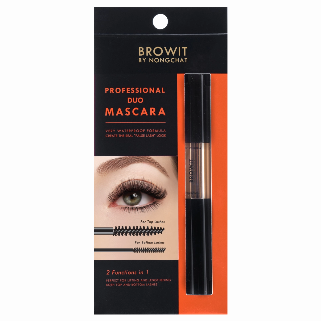 Professional Duo Mascara 4 4g Browit #Sexy Black (Y2021)