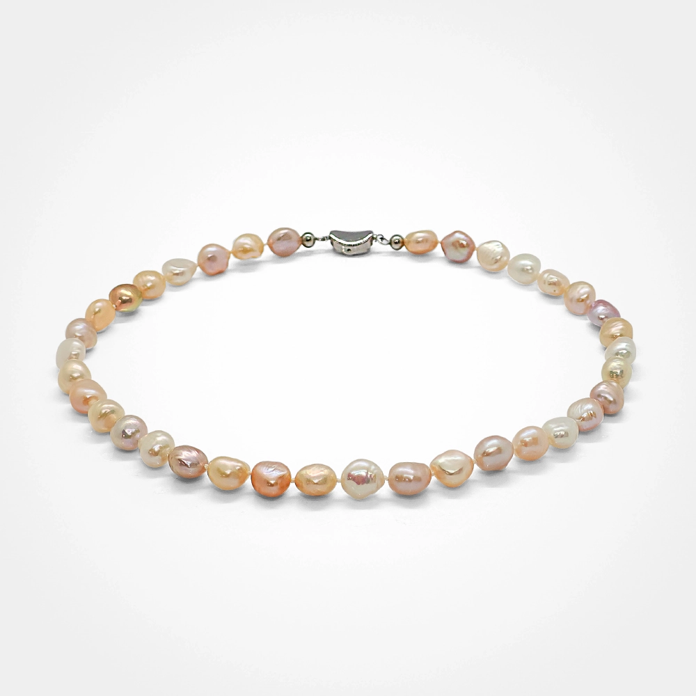 Radiant Cascade Keshi Necklace