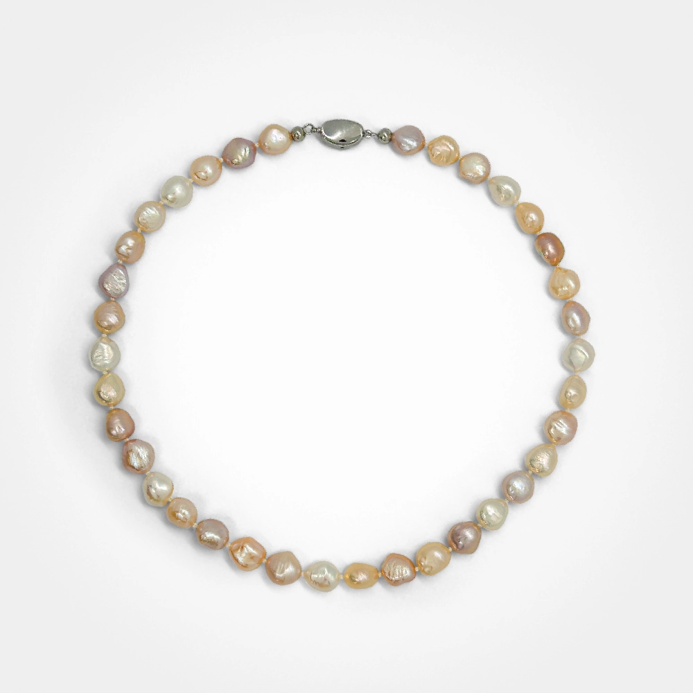 Radiant Cascade Keshi Necklace