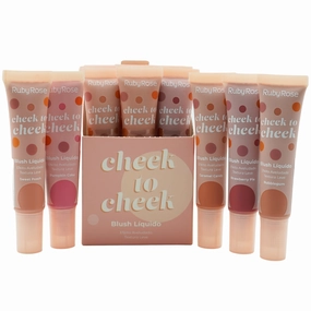 Ruby Rose Cheek To Cheek Liquid Blush - Wholesale Display 12 Units (HB-6116)