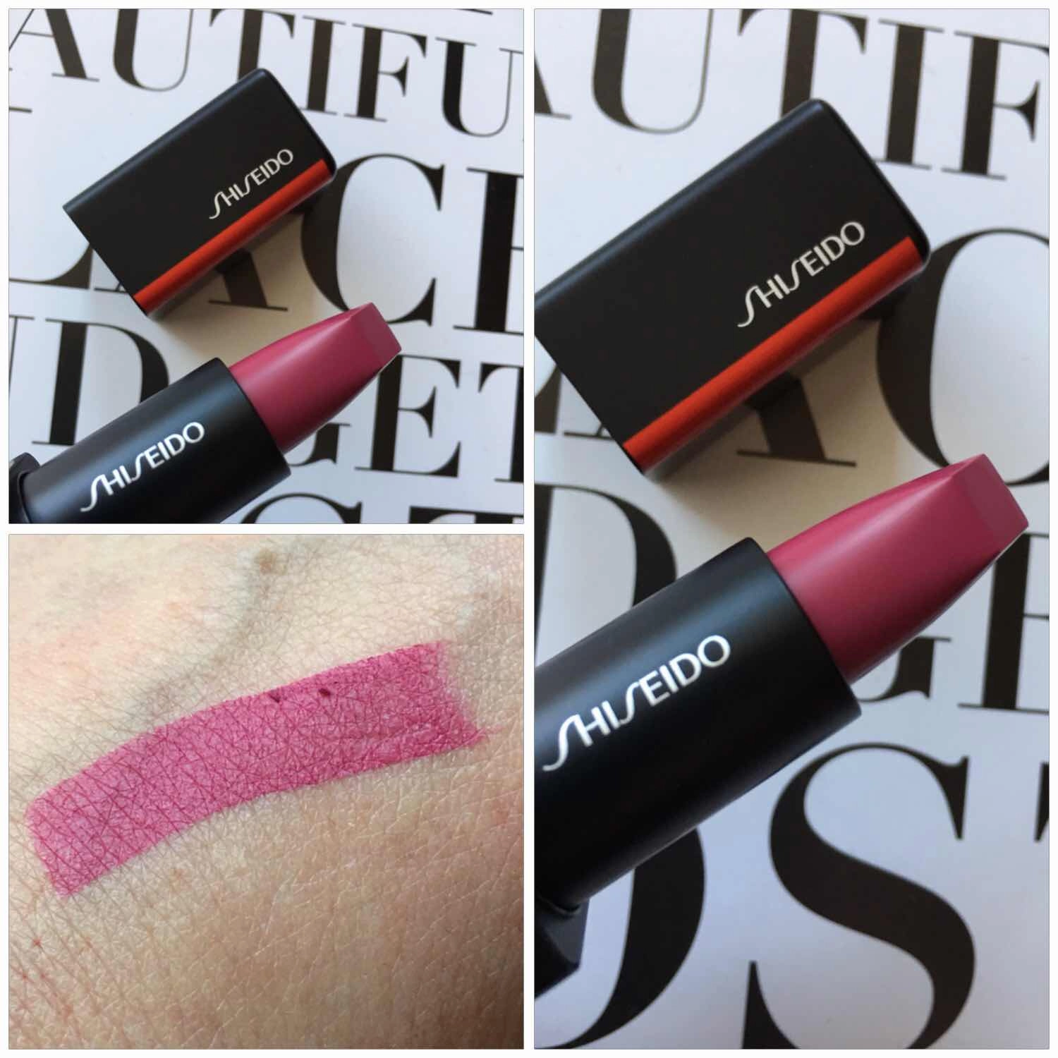 Shiseido Modernmatte # 519 Fuchsia Fetish For Women Powder Lipstick