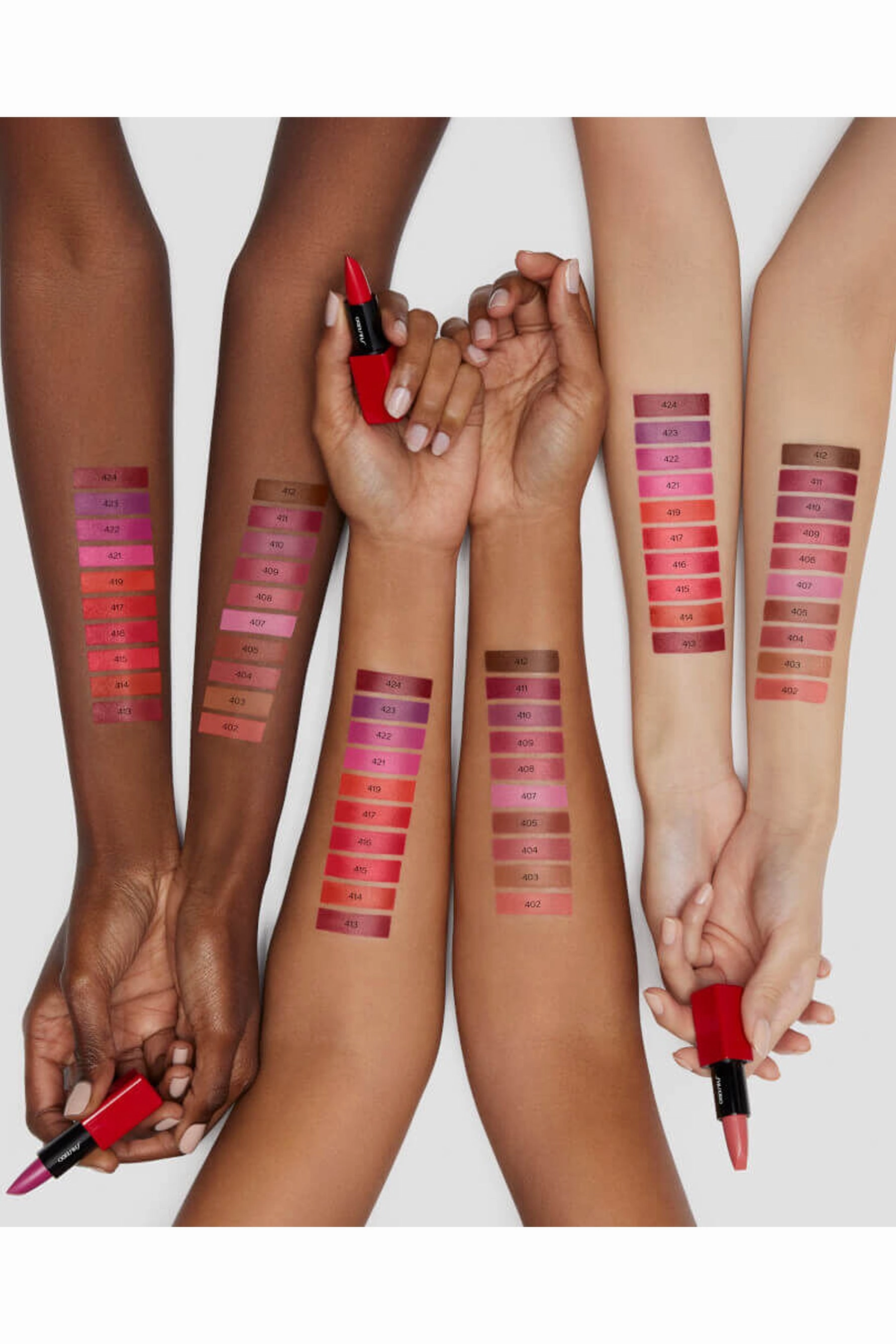 SHISEIDO TechnoSatin Gel Lipstick 422 Fuchsia Flux