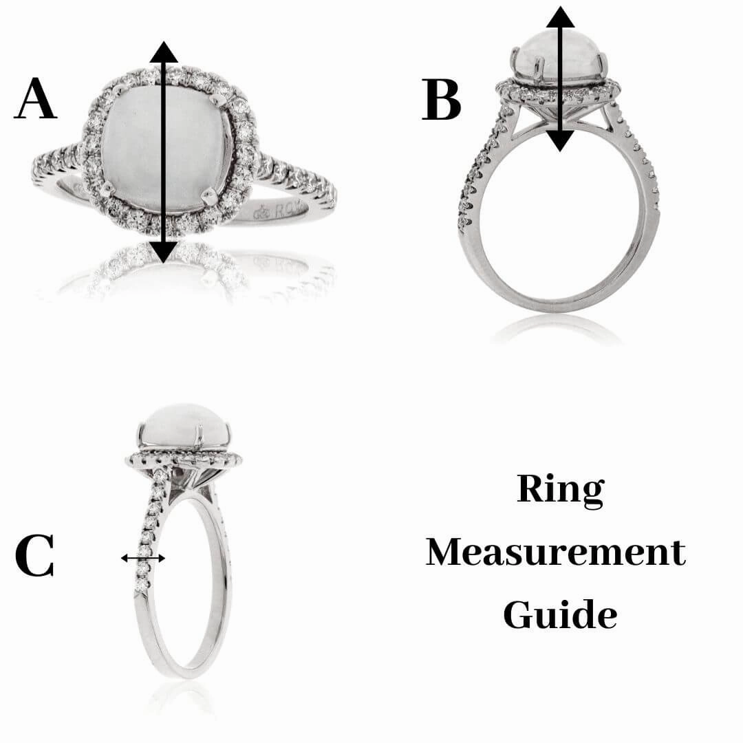 Sideways Oval Cut Morganite & Diamond Halo Ring