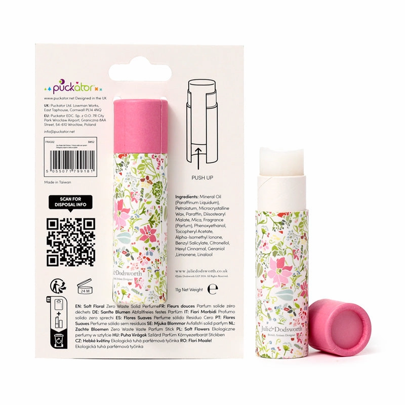 Solid Perfumed Stick Balm - Julie Dodsworth Pink Botanical