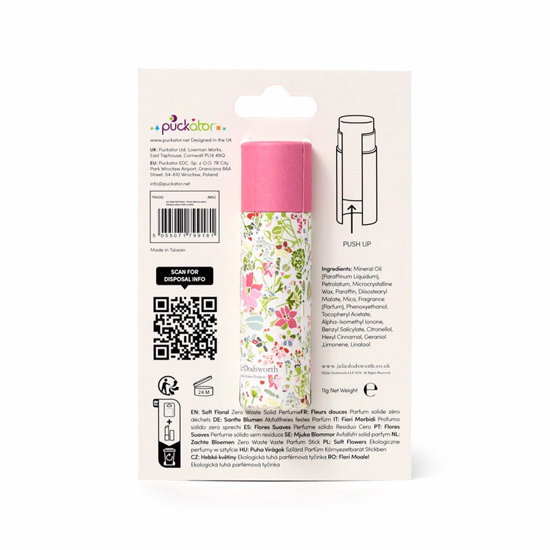 Solid Perfumed Stick Balm - Julie Dodsworth Pink Botanical