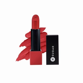 SUGAR Cosmetics Glide Peptide Serum Lipstick 04 Cairo Crimson (Matte)