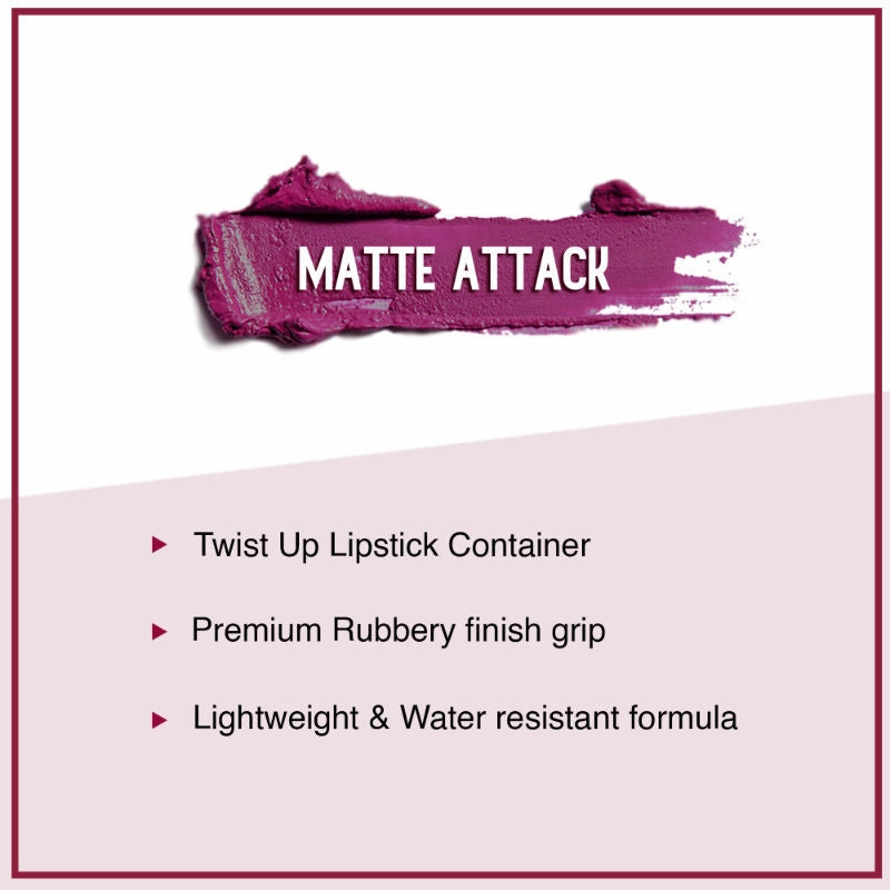 SUGAR Matte Attack Transferproof Lipstick - 03 The Grandberries (Dark Berry) (2g)