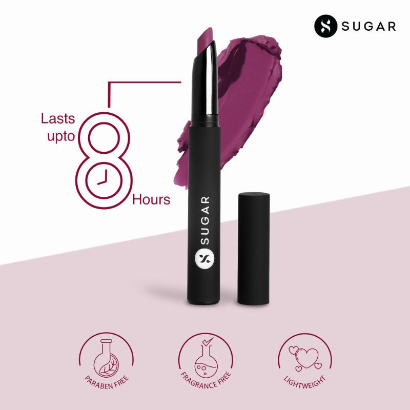 SUGAR Matte Attack Transferproof Lipstick - 03 The Grandberries (Dark Berry) (2g)