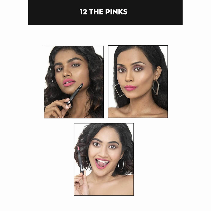 SUGAR Matte Attack Transferproof Lipstick - 12 The Pinks (Cotton Candy/Bubblegum Pink) (2gm)
