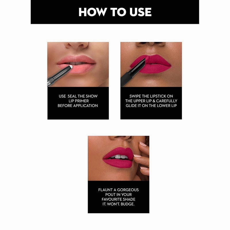 SUGAR Matte Attack Transferproof Lipstick - 17 Grateful Red (Bluish Red/Cool-Toned Red) (2gm)