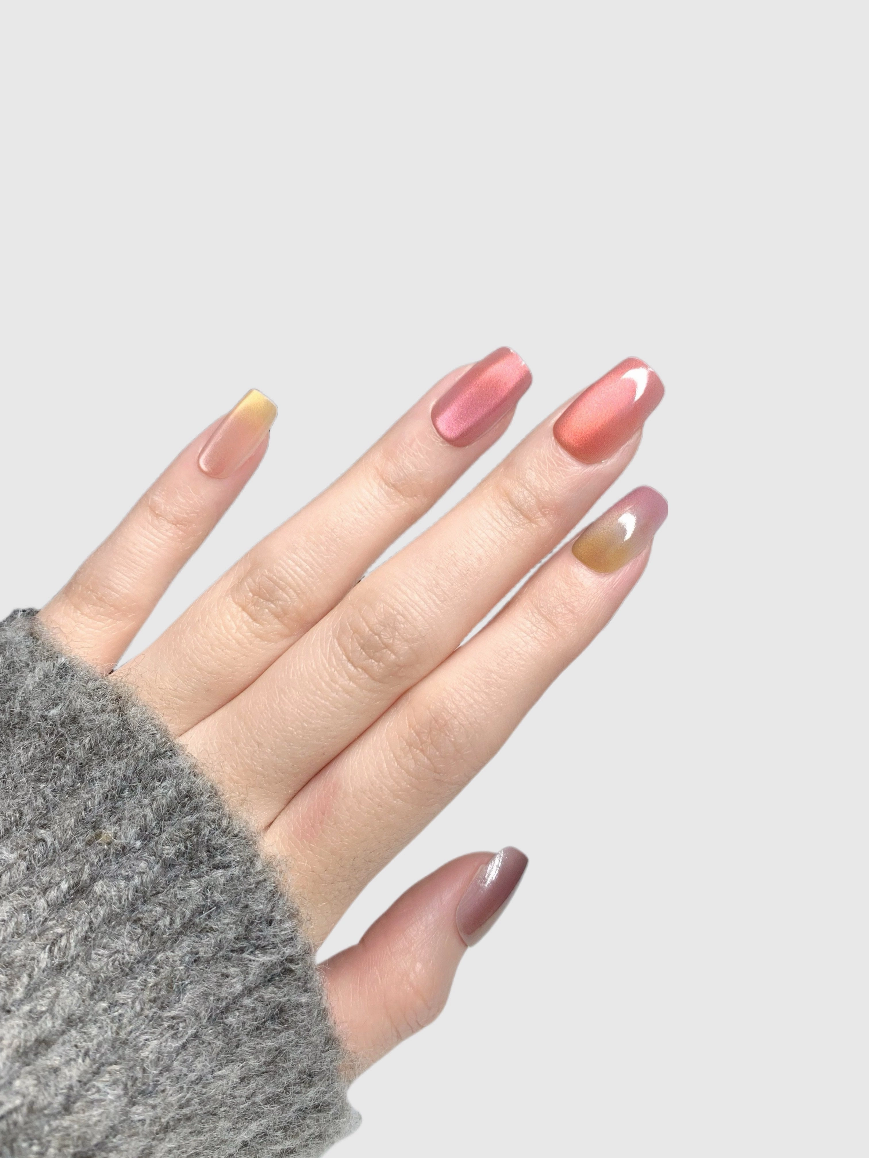 SUNSET SATIN-PRESS ON NAILS