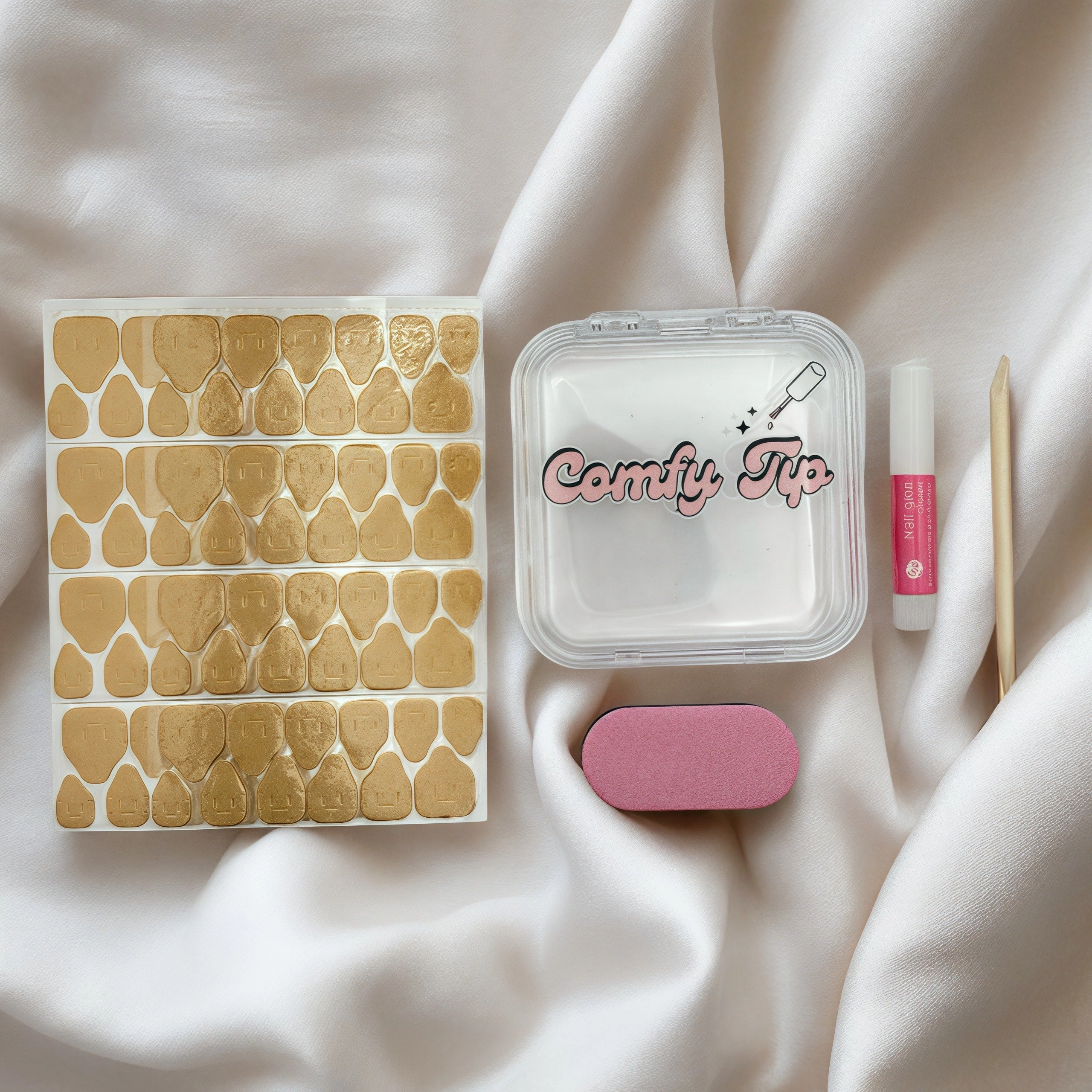SUNSET SATIN-PRESS ON NAILS