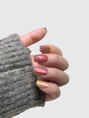 SUNSET SATIN-PRESS ON NAILS