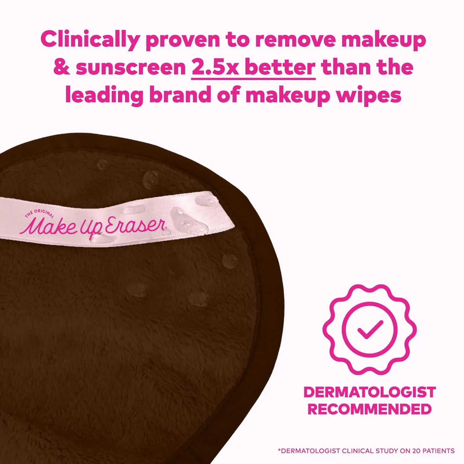 The Original MakeUp Eraser PRO, Effortlessly Remove All Makeup Using Only Water, Including Waterproof Mascara, Eyeliner, Foundation, Lipstick, Sunscreen