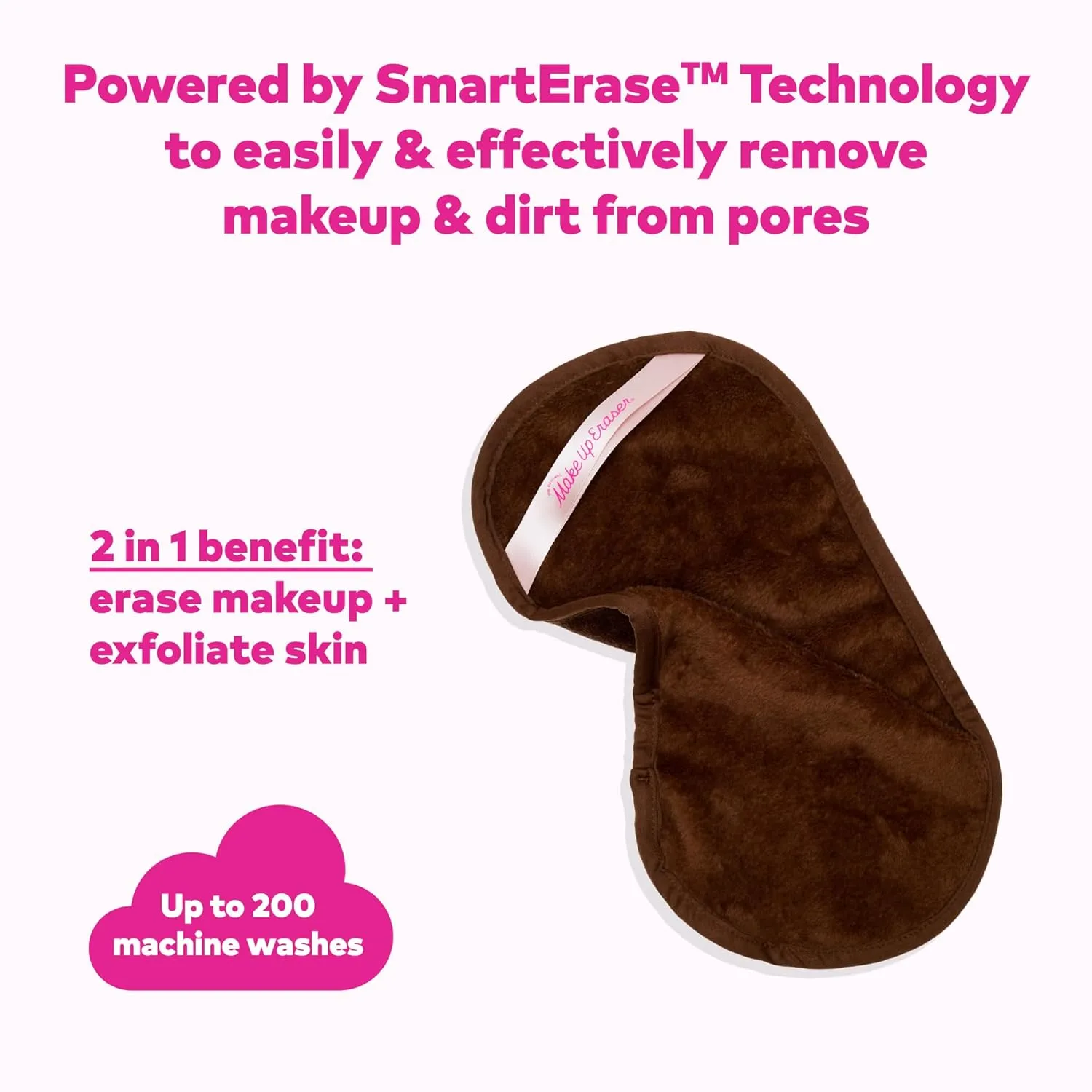 The Original MakeUp Eraser PRO, Effortlessly Remove All Makeup Using Only Water, Including Waterproof Mascara, Eyeliner, Foundation, Lipstick, Sunscreen