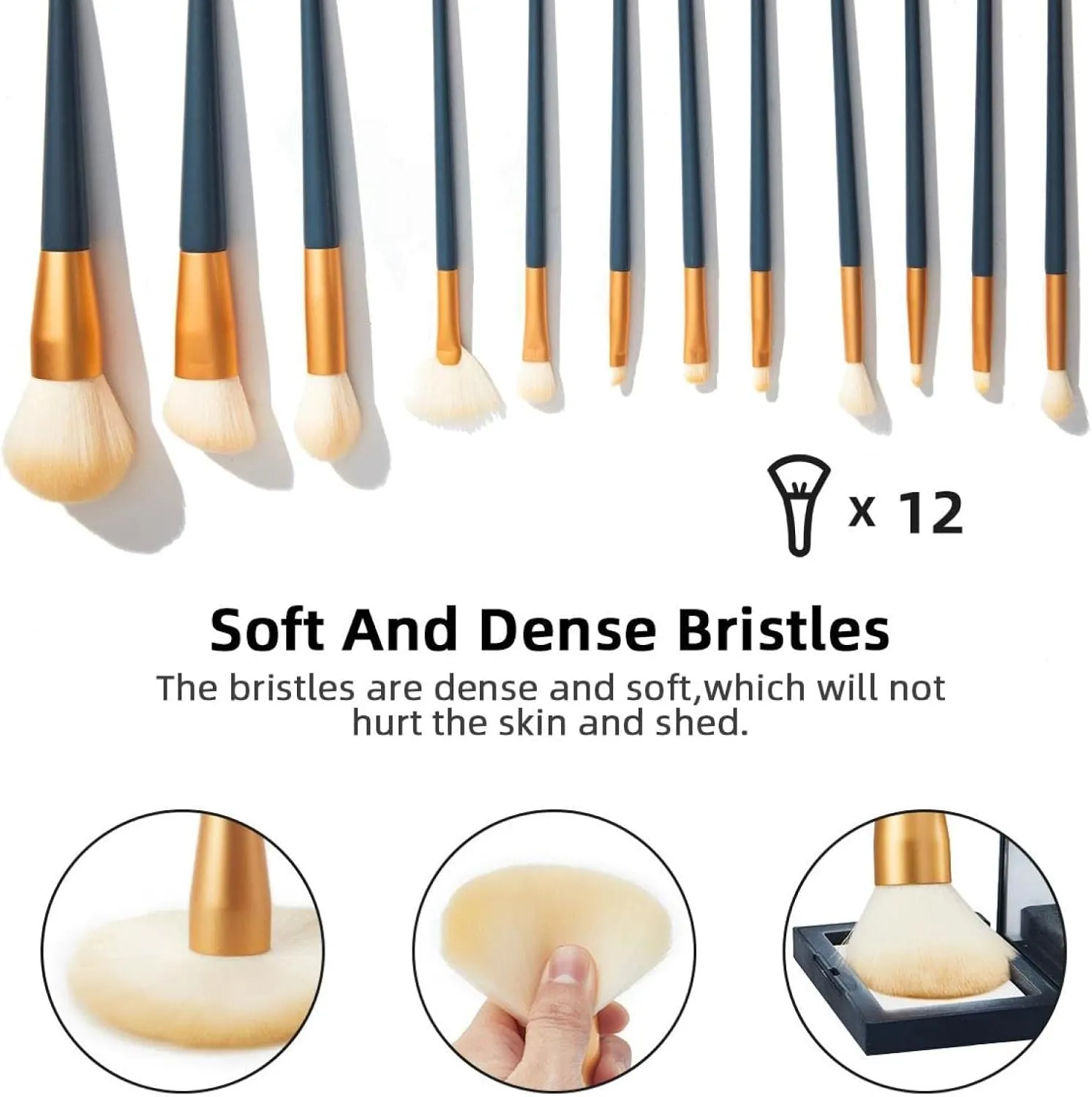 Travel Makeup Brush Holder, Large Stand-Up Makeup Brush Case, Professional Brush Organizer Foldable Makeup Artist Brush Storage Bag - Cute Black Dog Animal Footprint