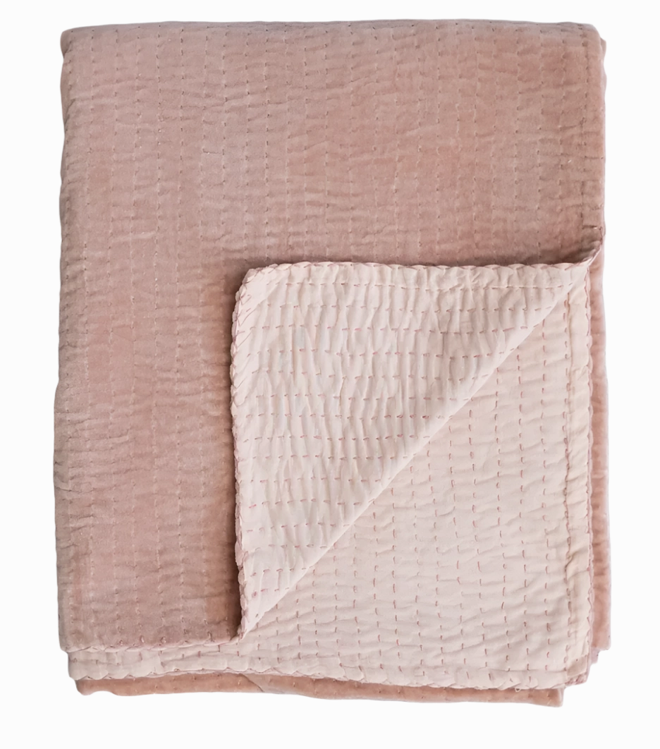 Velvet Blush Throw
