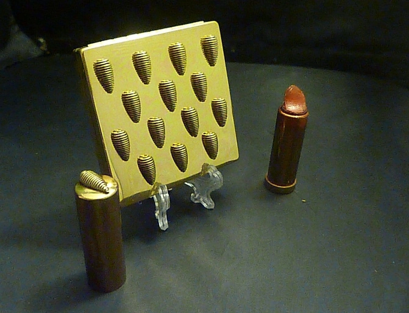 Vintage Ciner Art Deco Compact & Lipstick
