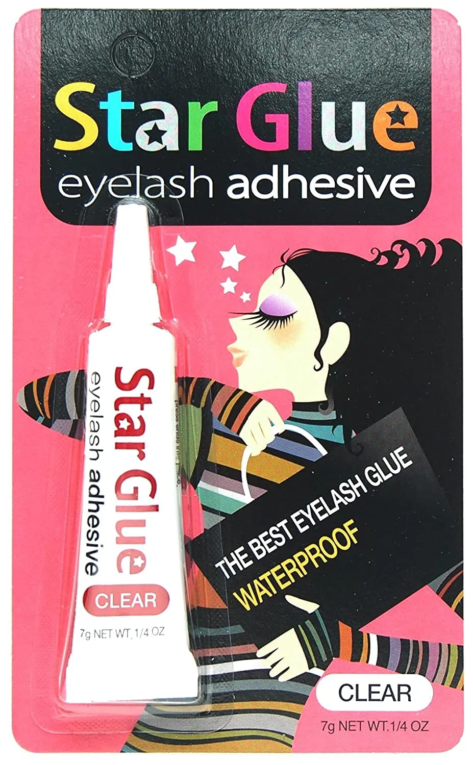Waterproof Eyelash Adhesive White for Eye Shadow Mascara and Eyeliner 10 Pcs, 0.24 Ounce (Pack of 10)