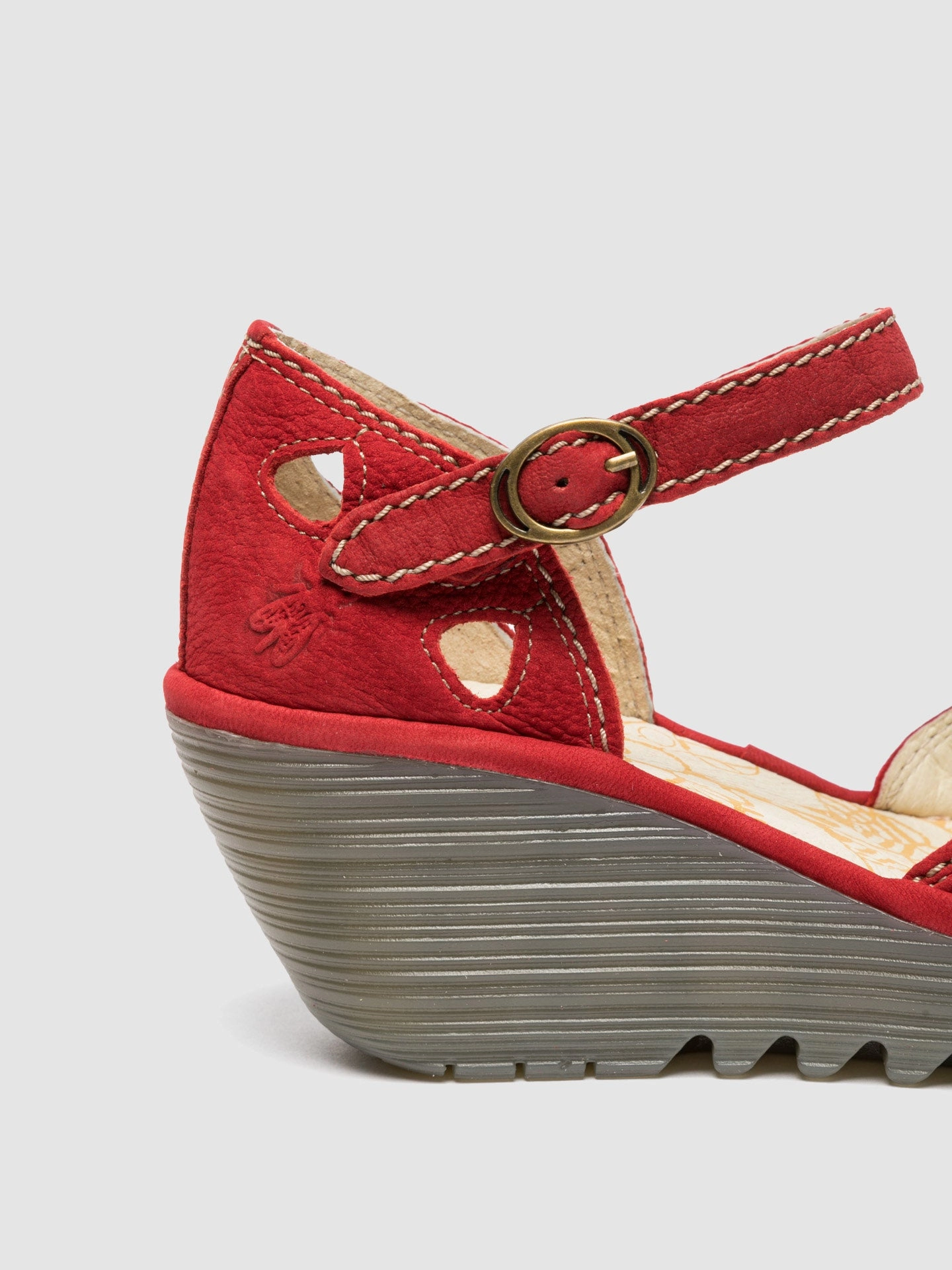Wedge Sandals YUNA LIPSTICK RED