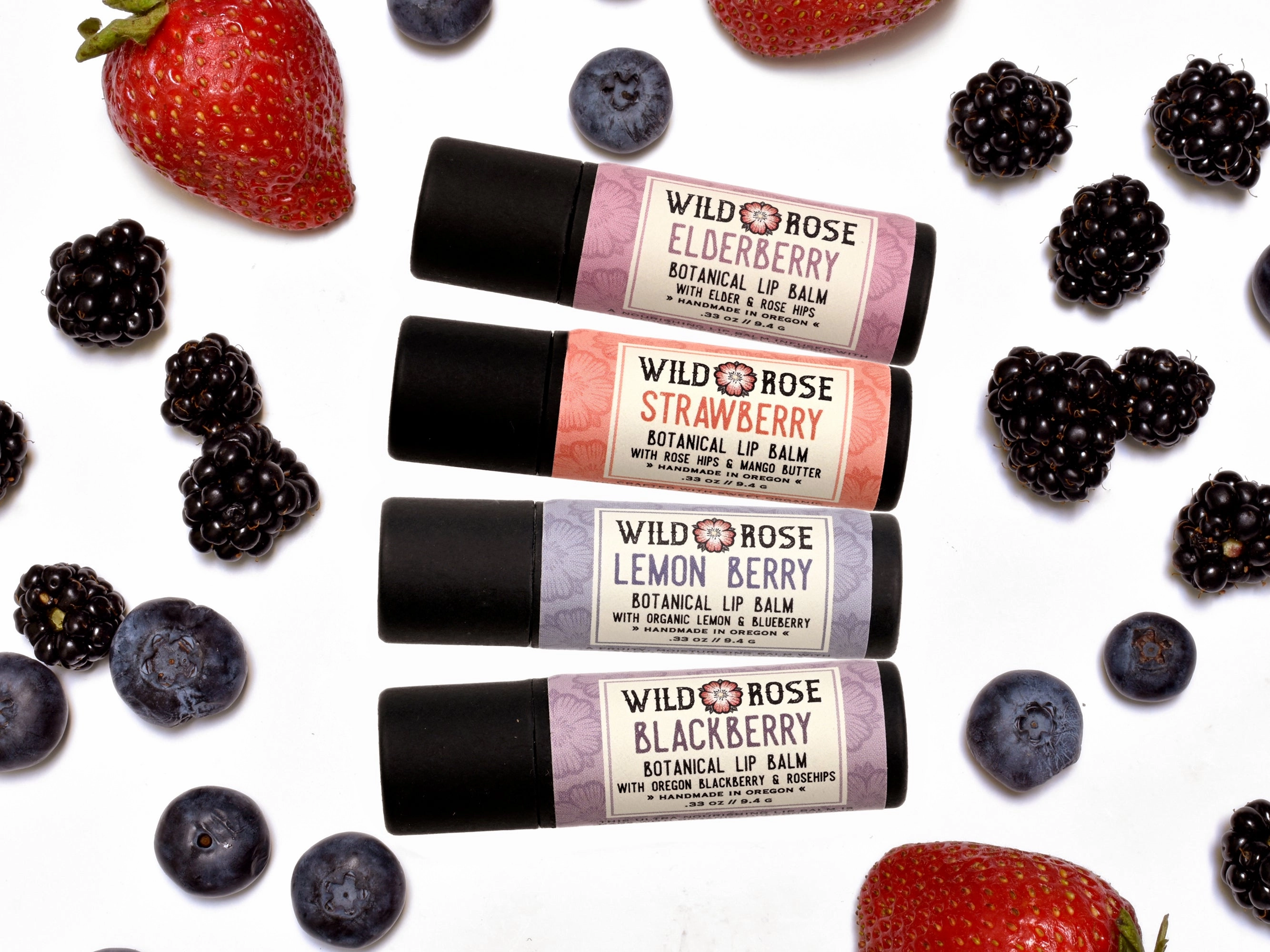 WILD BERRY - Natural Lip Balm Set