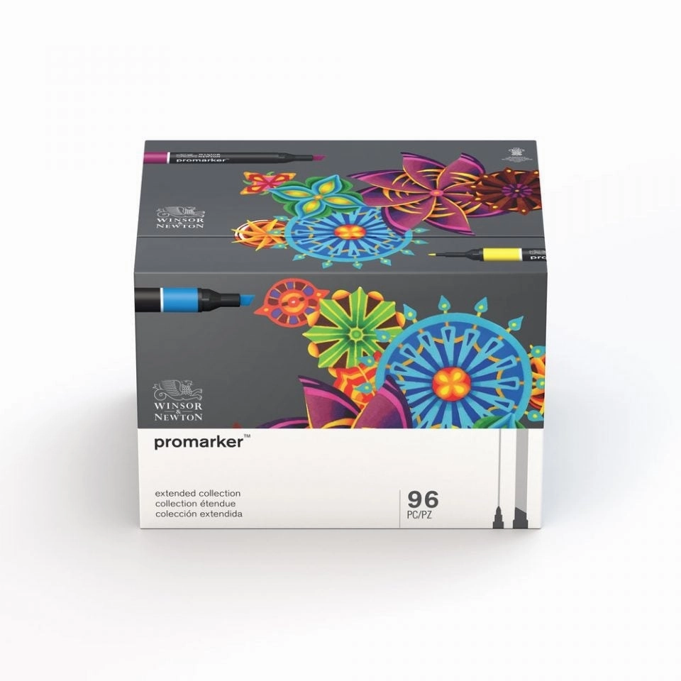 Winsor & Newton Promarker 96 Extended Collection, With Storage Box