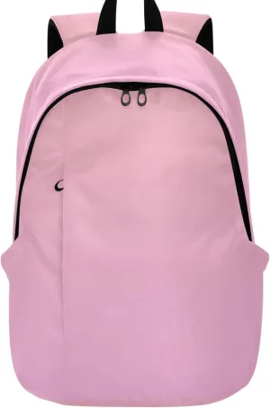 Women Cute Backpacks Casual Daypack Blush Pink Pearl Gradient Cute School Backpack for Teens