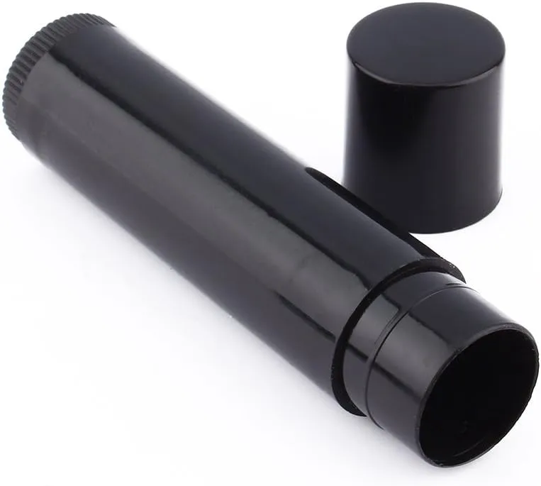 Ymiko 100PCS Black lipstick Tube, DIY Lipsticks Lip Balm Empty Container Empty Lip Balm Tubes Lip Balm Containers Lipstick Tubeswith Lid Mascara Cream Tube for Lipstick Lip Balm